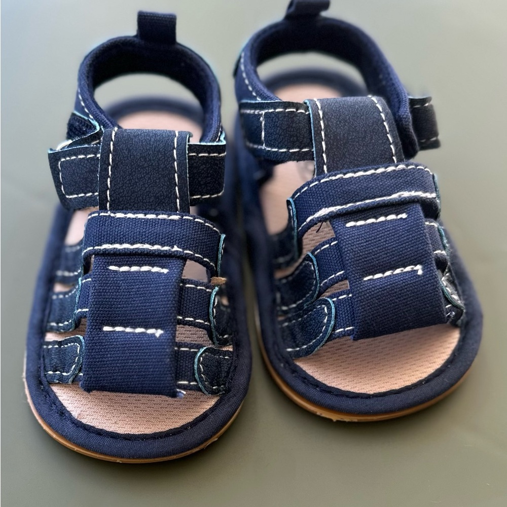 Navy Blue Kids Sandals